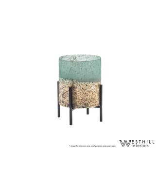 WESTHILL INTERIORS CAMBRIA SEAGREEN VASE.
