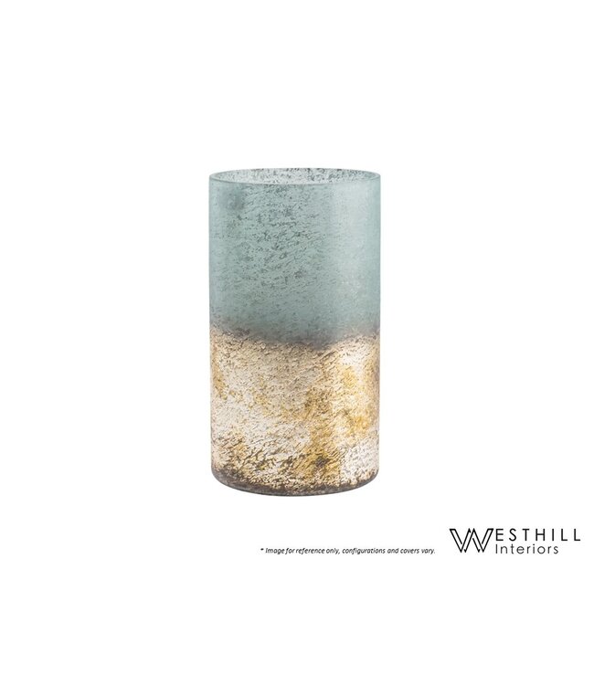 WESTHILL INTERIORS CAMBRIA SEAGREEN VASE.