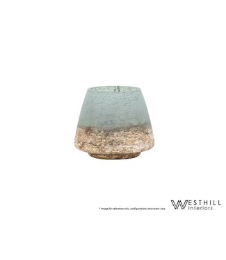 WESTHILL INTERIORS CAMBRIA SEAGREEN VASE.