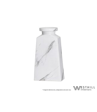 WESTHILL INTERIORS ARIS MARBLE TAPERED VASE.