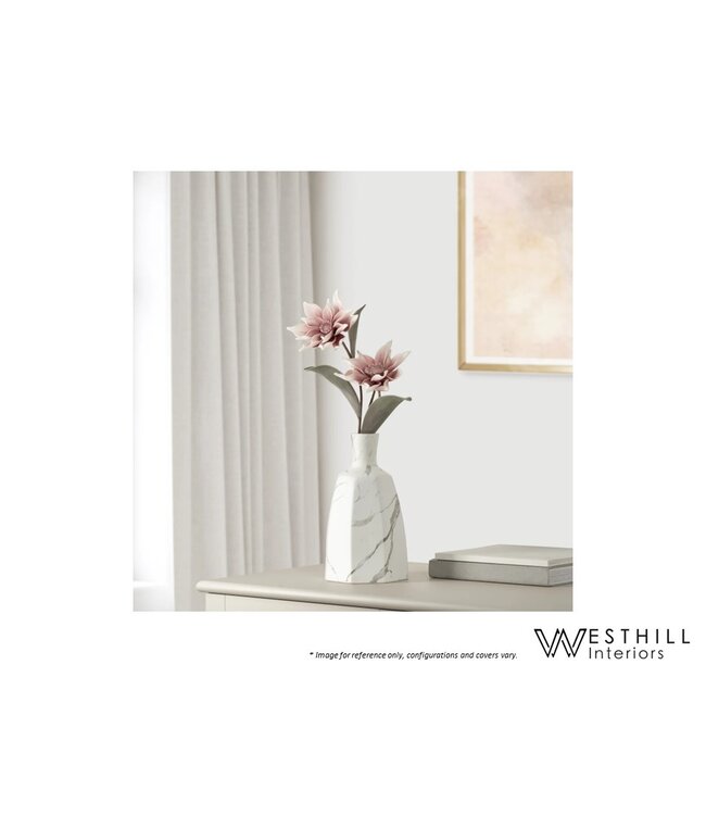 ARIS MARBLE FACETED VASE.