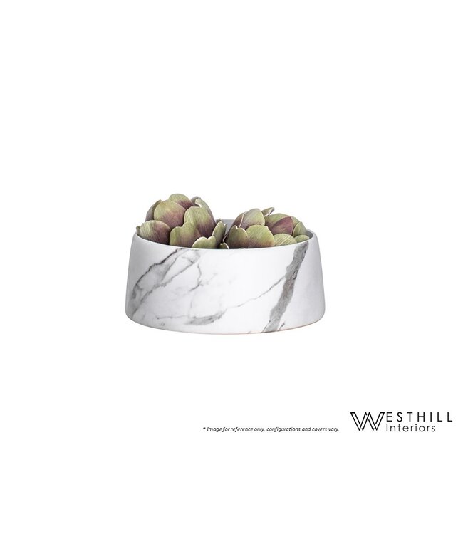 WESTHILL INTERIORS ARIS MARBLE BOWL - 9.5''.