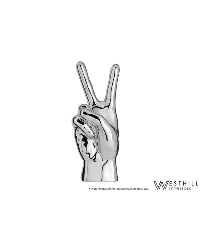 PEACE GESTURE SCULPTURE.