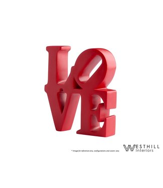 WESTHILL INTERIORS WORD LOVE RESIN.