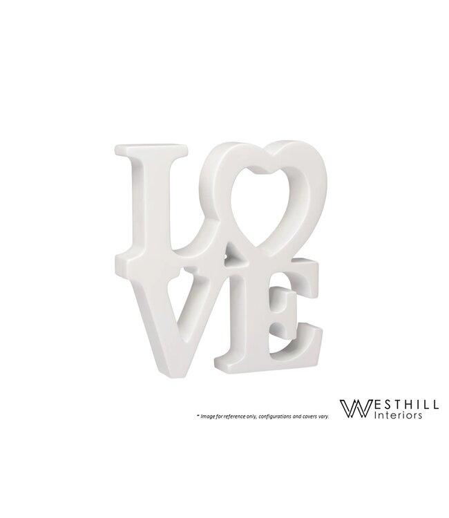 WORD HEART LOVE RESIN.