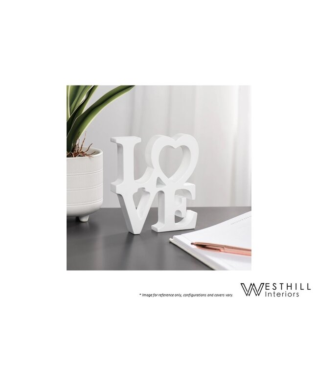 WORD HEART LOVE RESIN.