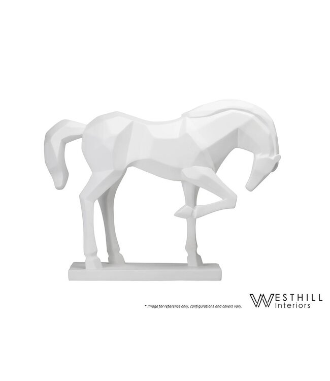 PRANCING HORSE STATUE.