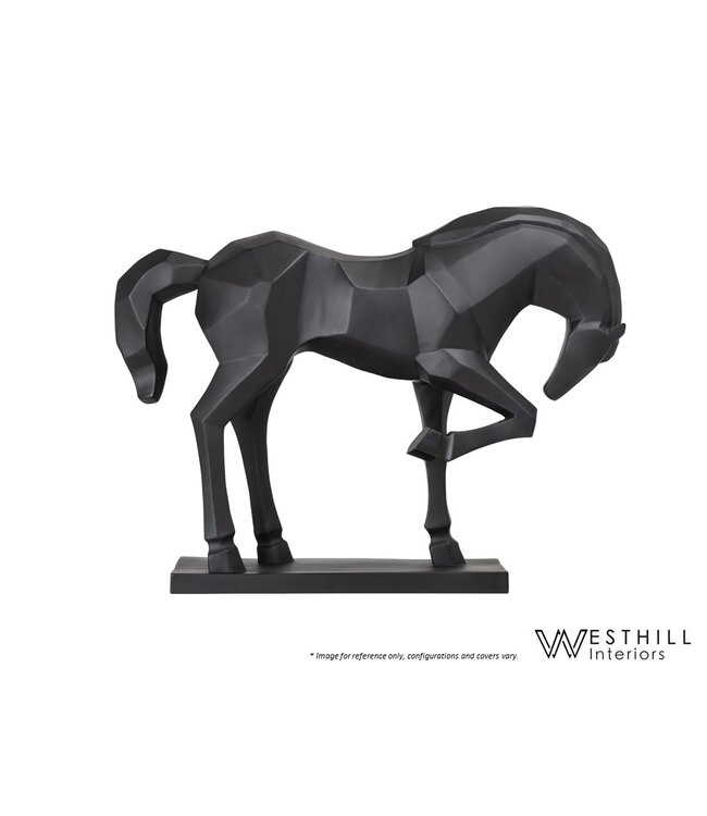 PRANCING HORSE STATUE.