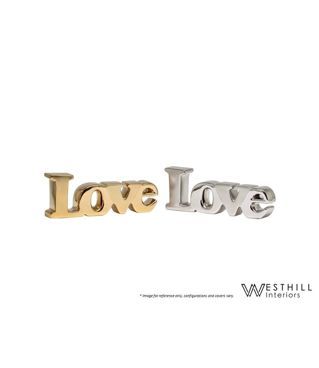 LOVE DECOR SCULPTURE/ TEXT.