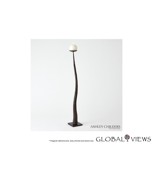 CHISELED CANDLE HOLDER.