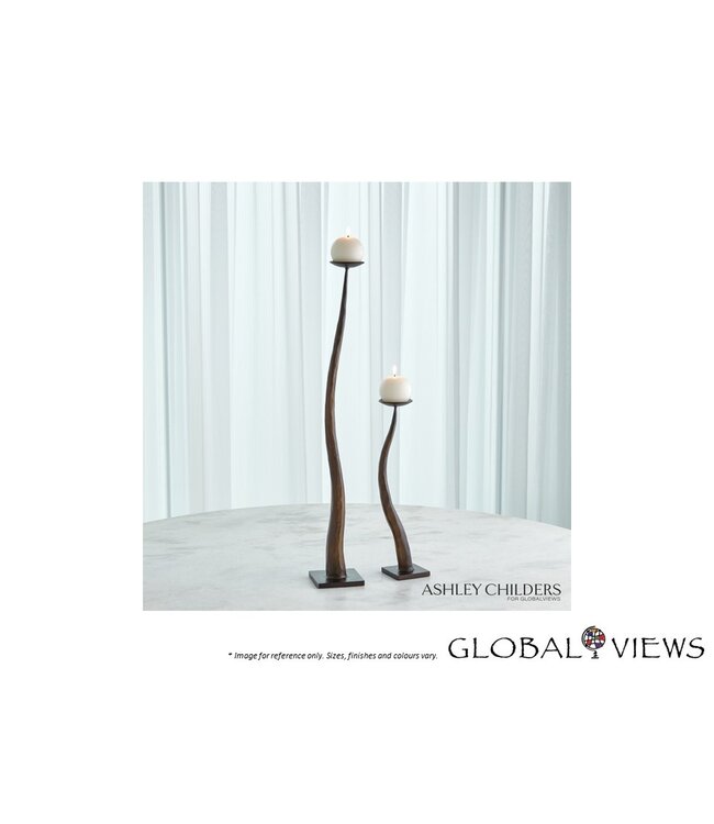 CHISELED CANDLE HOLDER.