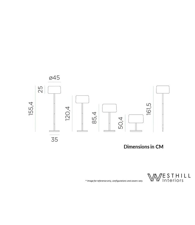 CHLOE  FLOOR LAMP - ADJUSTABLE HEIGHT.