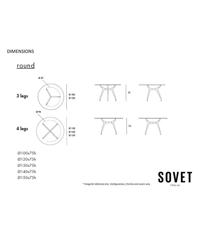 ARKOS ROUND DINING TABLE.