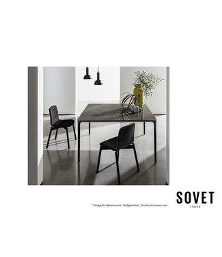 SOVET SLIM SQUARE DINING TABLE.