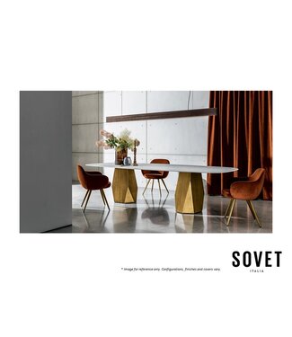 SOVET DEOD TWO BASES DINING TABLE.