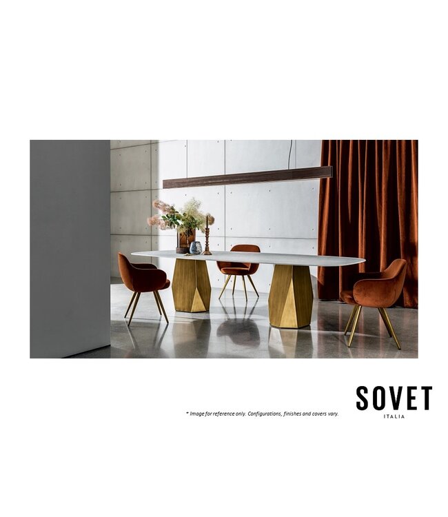 DEOD TWO BASES DINING TABLE.