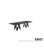 SOVET LAMBDA TWO BASES DINING TABLE.