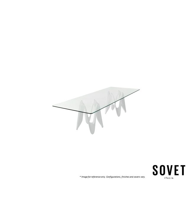 LAMBDA TWO BASES DINING TABLE.