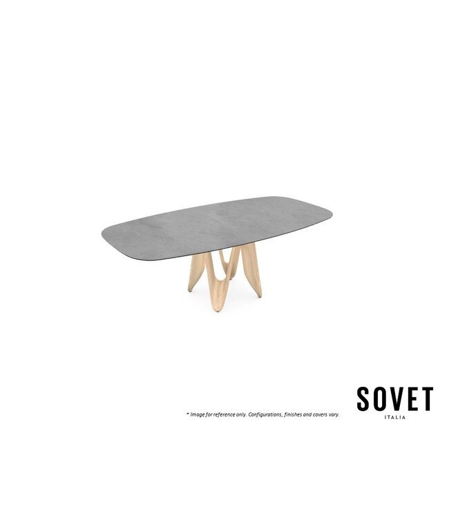 LAMBDA SHAPED DINING TABLE.