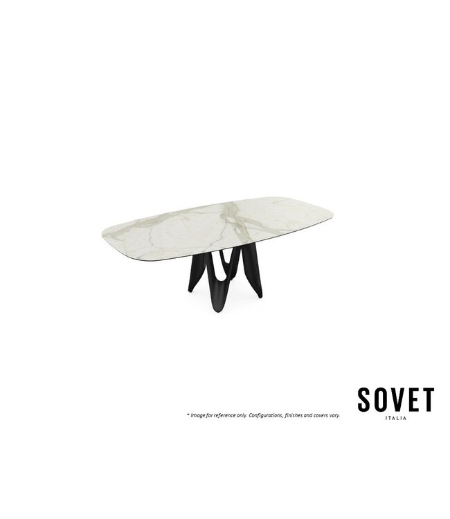 LAMBDA SHAPED DINING TABLE.