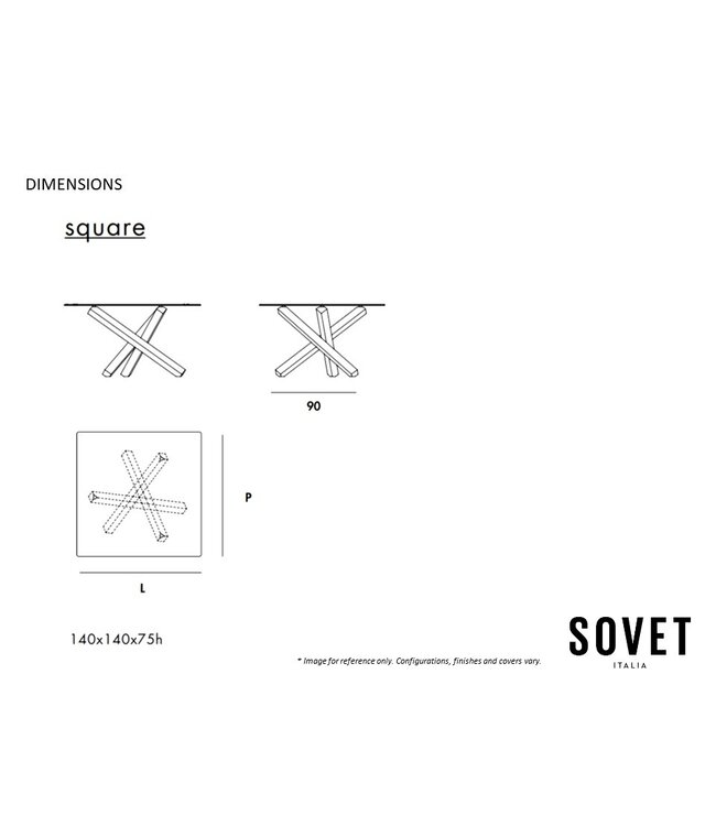 AIKIDO SQUARE DINING TABLE.