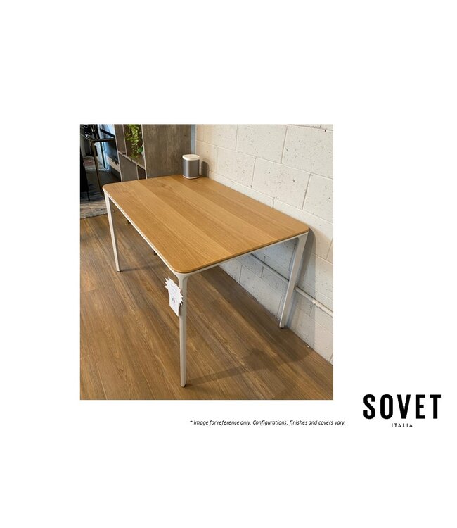 SLIM DINING TABLE OAK/ WHITE.