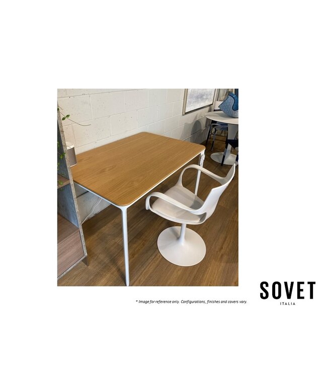 SLIM DINING TABLE OAK/ WHITE.