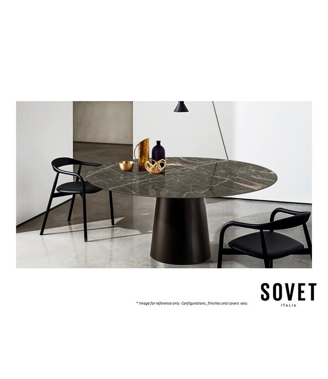 TOTEM ELLIPTICAL DINING TABLE.