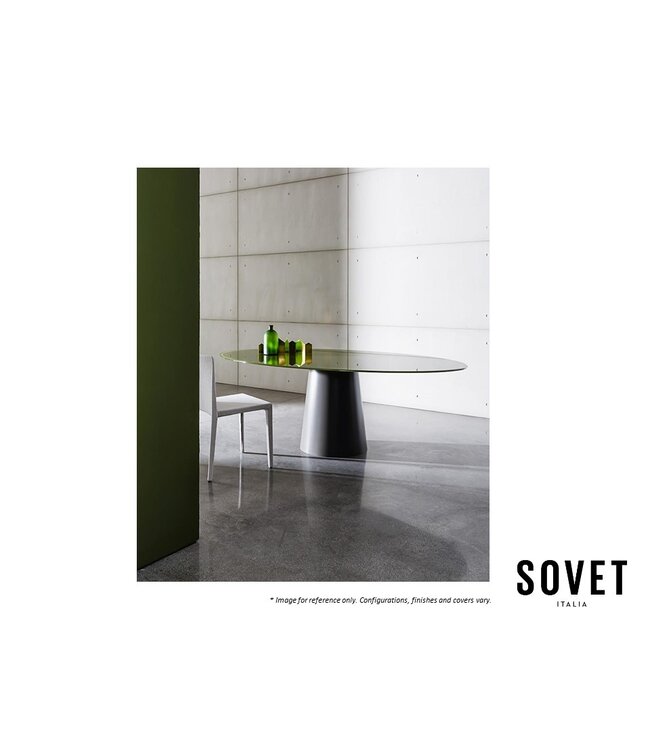 TOTEM ELLIPTICAL DINING TABLE.