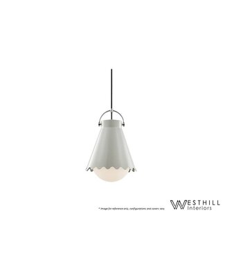 WESTHILL INTERIORS LAURANT PENDANT - 12'' GREY.