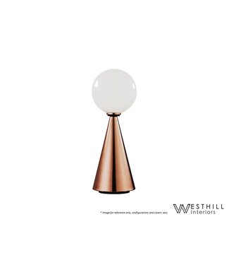 WESTHILL INTERIORS PIPER TABLE LAMP.