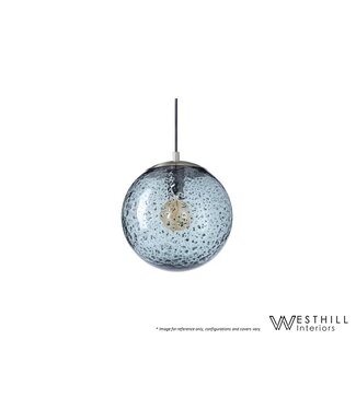 WESTHILL INTERIORS SEED PENDANT ROUND - BLUE.