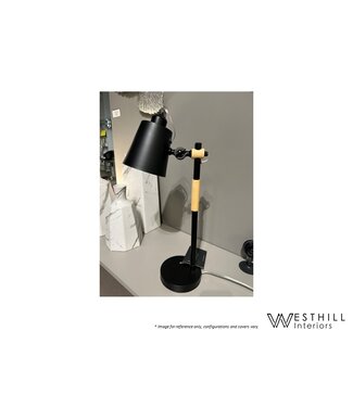 WESTHILL INTERIORS TINA TABLE LAMP - BLACK.