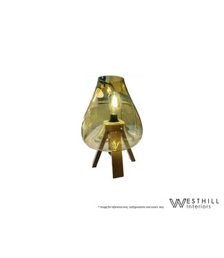 WESTHILL INTERIORS WOODY TABLE LAMP.