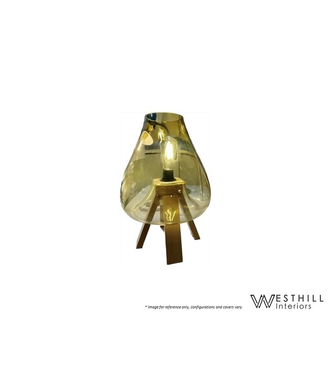 WESTHILL INTERIORS WOODY TABLE LAMP.