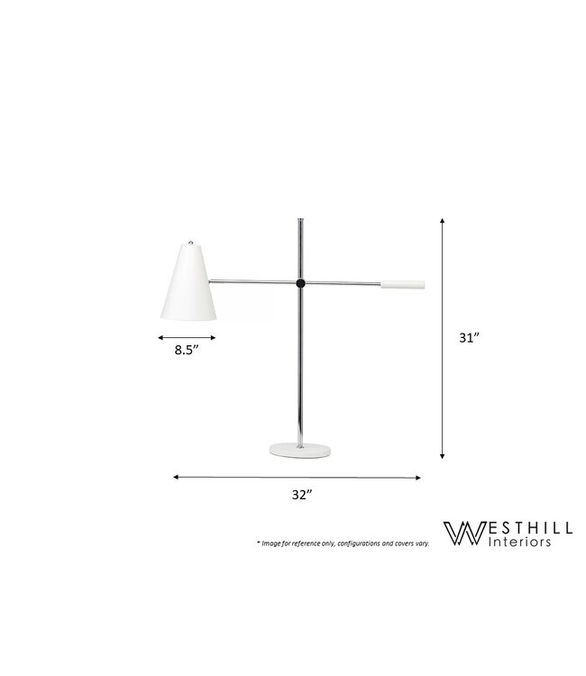 TIVET TABLE LAMP - WHITE.
