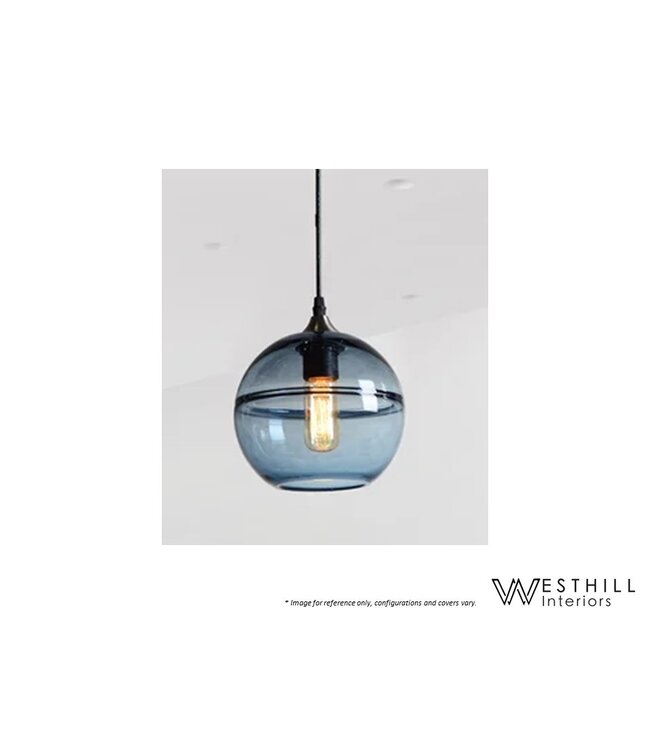 WESTHILL INTERIORS RING PENDANT LARGE - BLUE.