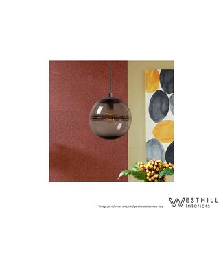 WESTHILL INTERIORS RING PENDANT LARGE - BROWN.