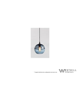 WESTHILL INTERIORS RING PENDANT SMALL - BLUE.