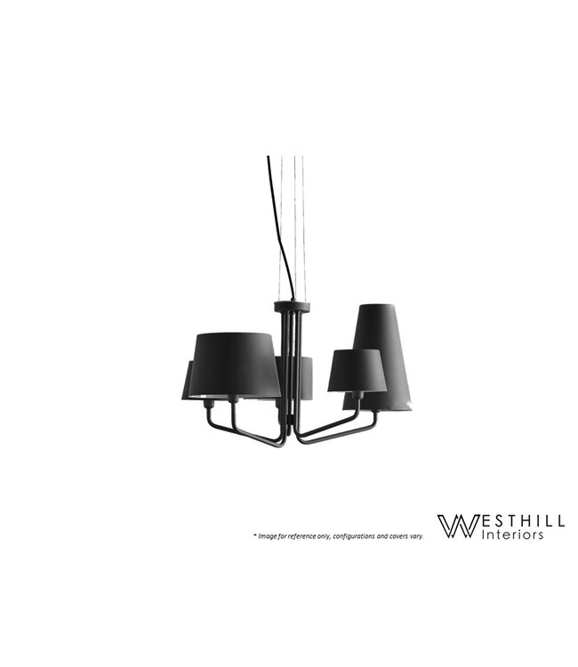 WESTHILL INTERIORS TRIA PENDANT LAMP BLACK.