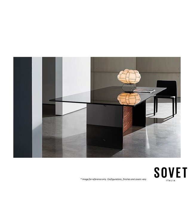 REGOLO DOUBLE BASE DINING TABLE.