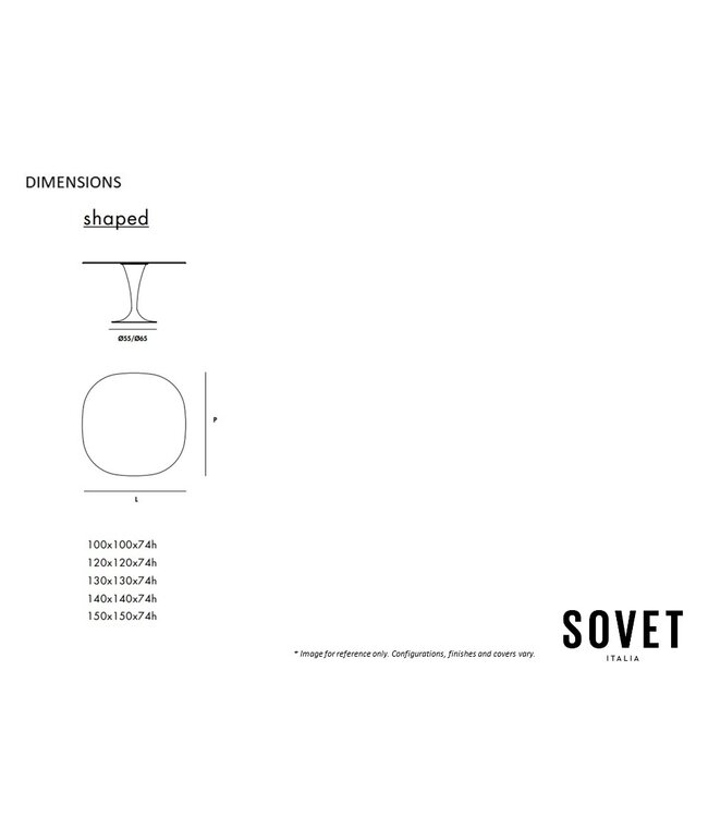 FLUTE SHAPED DINING TABLE.