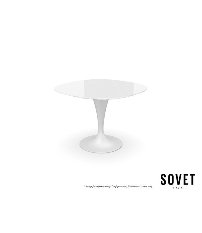 FLUTE SHAPED DINING TABLE.