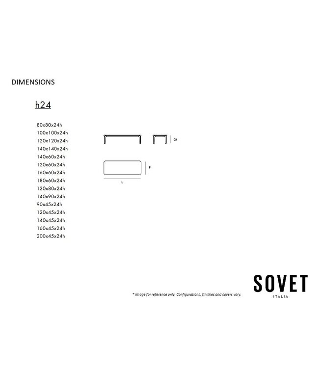 SLIM H24 COFFEE TABLE.