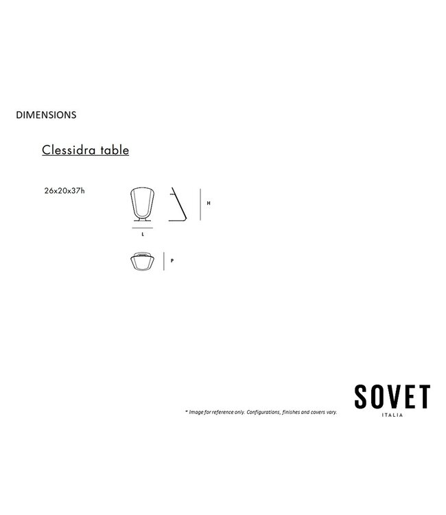 CLESSIDRA TABLE MIRROR.