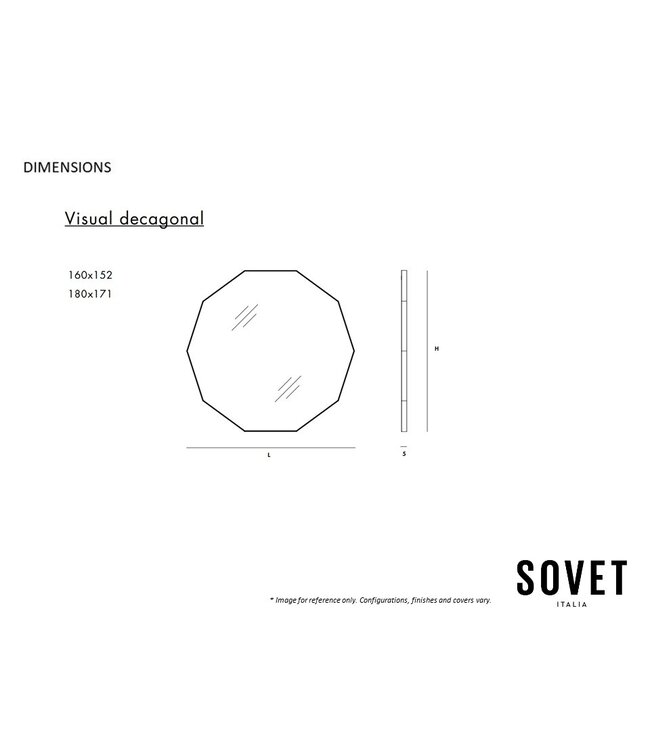 VISUAL DECAGONAL MIRROR.