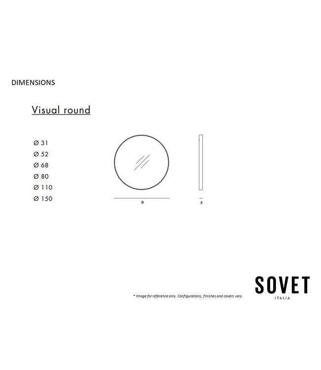 VISUAL ROUND MIRROR.