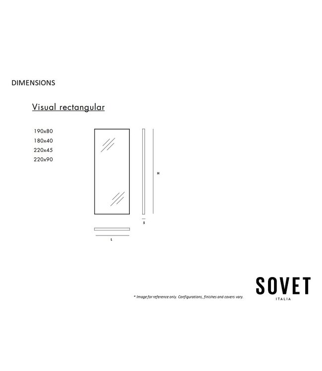 VISUAL RECTANGULAR MIRROR.