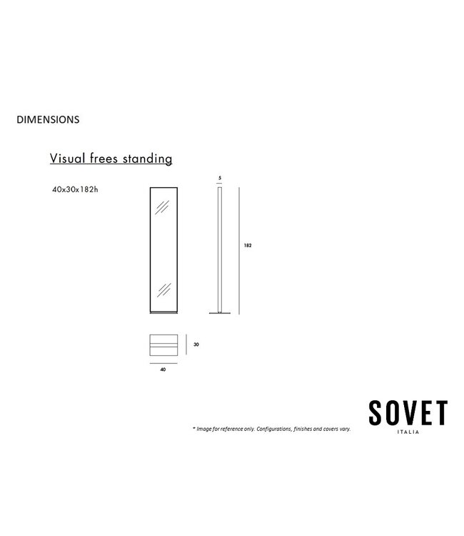 VISUAL FREE STANDING MIRROR.