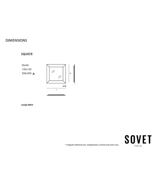 DENVER SQUARE MIRROR.